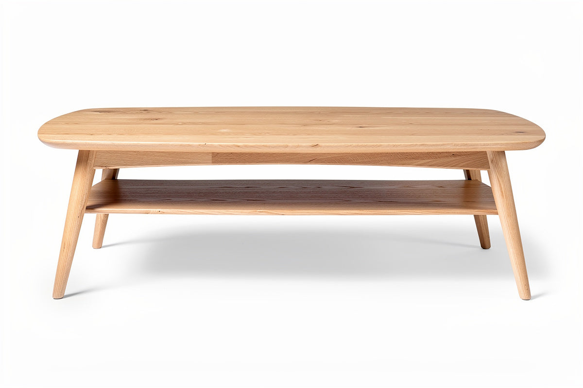 **Moderne houten salontafel met onderrek**